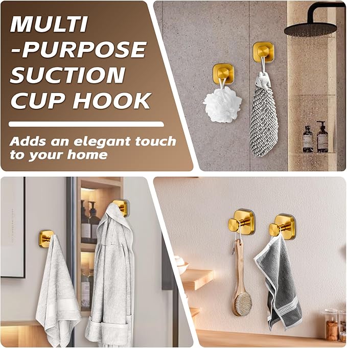 Heavy Duty Reusable Suction Cup Hooks - Image 3