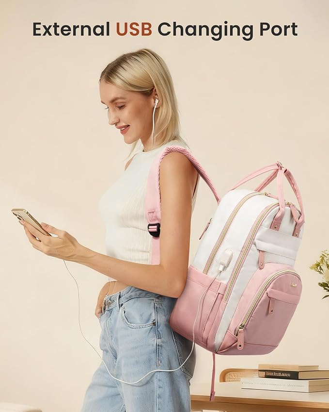 LOVEVOOK Backpack for Women, Laptop Backpack Women, Fits 15.6 Inch Laptop Bag - Image 2