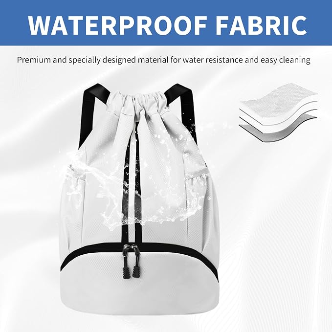 JELUTAR Drawstring Backpack Gym Bag - Image 3