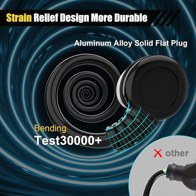 6FT Waterproof Outdoor Extension Cord, IPX6 Waterproof, Cold Weather & Fireproof - Image 5