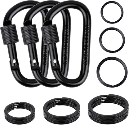 Cridoz Locking Carabiner D Ring Clips by cridoz