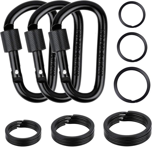 Cridoz Locking Carabiner D Ring Clips by cridoz