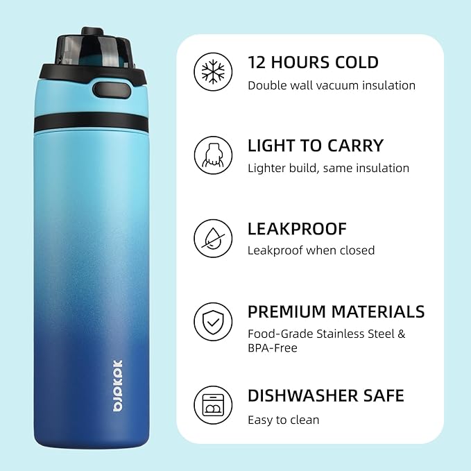BJPKPK 25oz Insulated Water Bottle - Image 3
