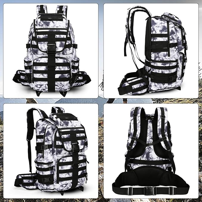 50L Military Tactical Backpack 3 Day Assault Pack Molle Daypack Hiking Backpack - Image 4