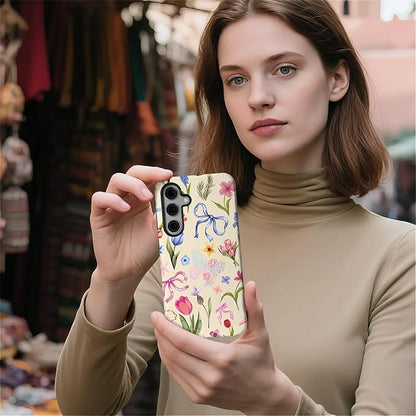 for Samsung Galaxy S25 Plus Case, HL2 Aesthetic Flower Preppy Collage Hybrid 2 - Image 5
