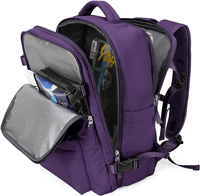 WONHOX Large Travel Backpack Carry on Flight Approved Laptop Work Business by WONHOX