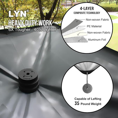 LYN Heavy Duty Emergency Blanket Survival Gear Waterproof Insulated Blanket - Image 3