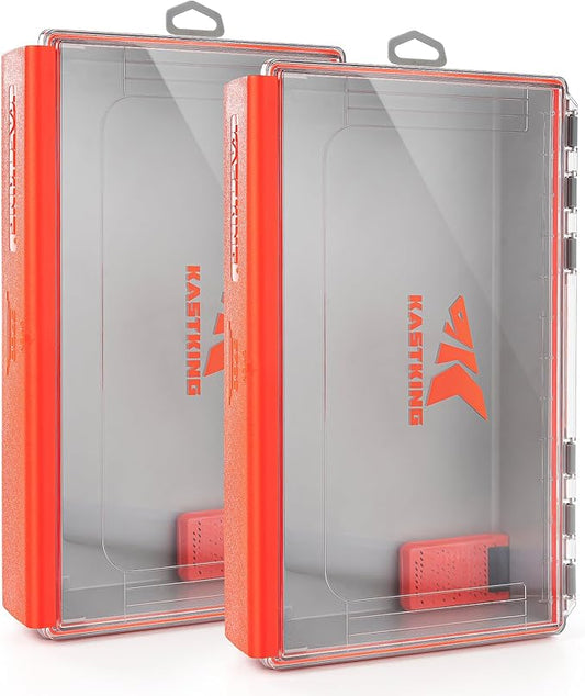 KastKing HyperSeal Waterproof Tackle Box, 3700 Deep Tackle Trays, Fishing by KastKing
