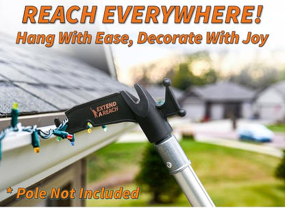 EXTEND-A-REACH Christmas Light Hanger Tool Attachment // Christmas Light - Image 4