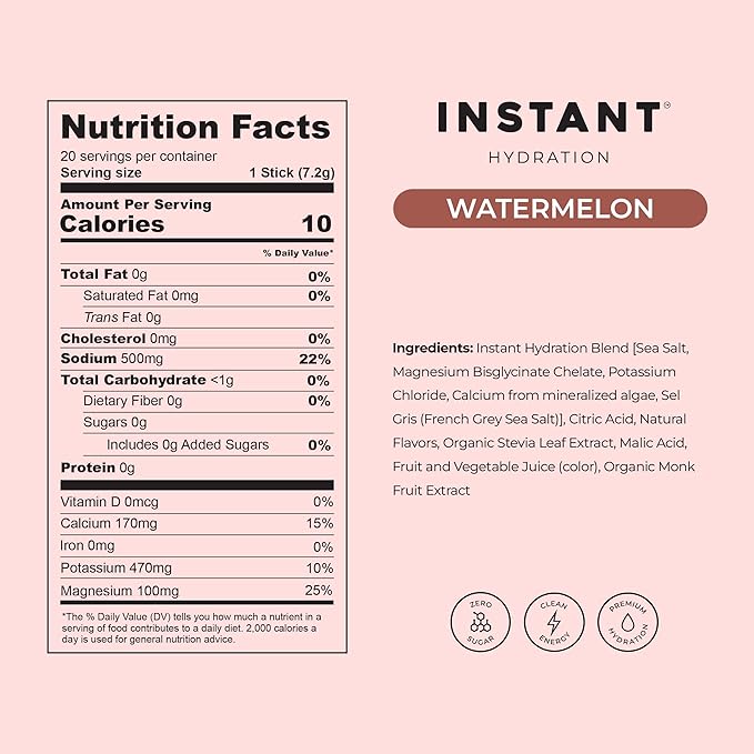 Instant Hydration Sugar Free Electrolytes Powder Packets - Image 5