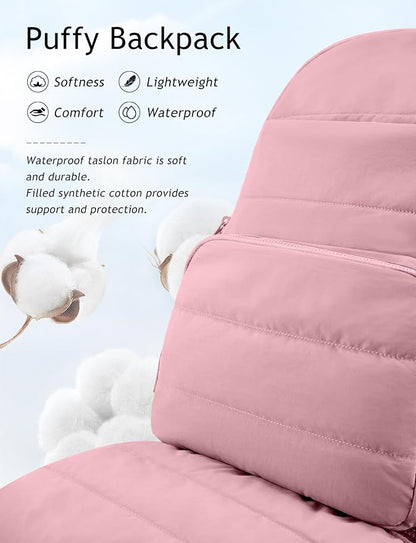 Uselike Travel Backpack for Women, 15.6 Inch Laptop Backpack, Quilted College - Image 6