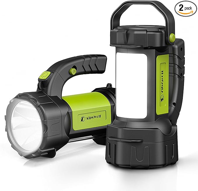 AlpsWolf Camping Lantern Rechargeable, 2 Pack Same LED Flashlight Spotlight by AlpsWolf