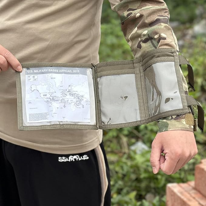 Tactical Arm Sleeve Map Pouch Case Documets Holder Wrist Case Wrist Map Holder - Image 2