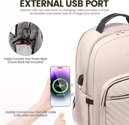 LOVEVOOK Laptop Backpack for Women 17.3 inch, Cute Womens Travel Backpack Purse - Image 5