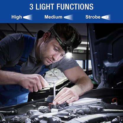 1Pack Rechargeable Headlamp Super Bright, 99000 Lumens LED Head Lamp - Image 5