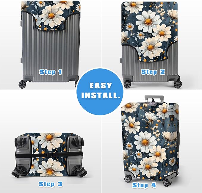 Luggage Cover Protector for 30-32 Inch Suitcases, TSA Approved Elastic Travel - Image 6