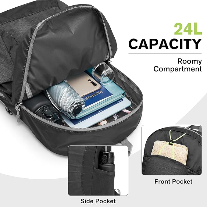 G4Free 24L Lightweight Packable Hiking Backpack Small Sport Travel Daypack - Image 6
