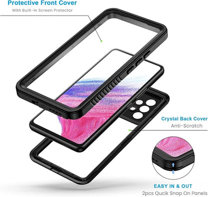 Lanhiem for Samsung Galaxy A53 5G Case, IP68 Waterproof Dustproof - Image 2