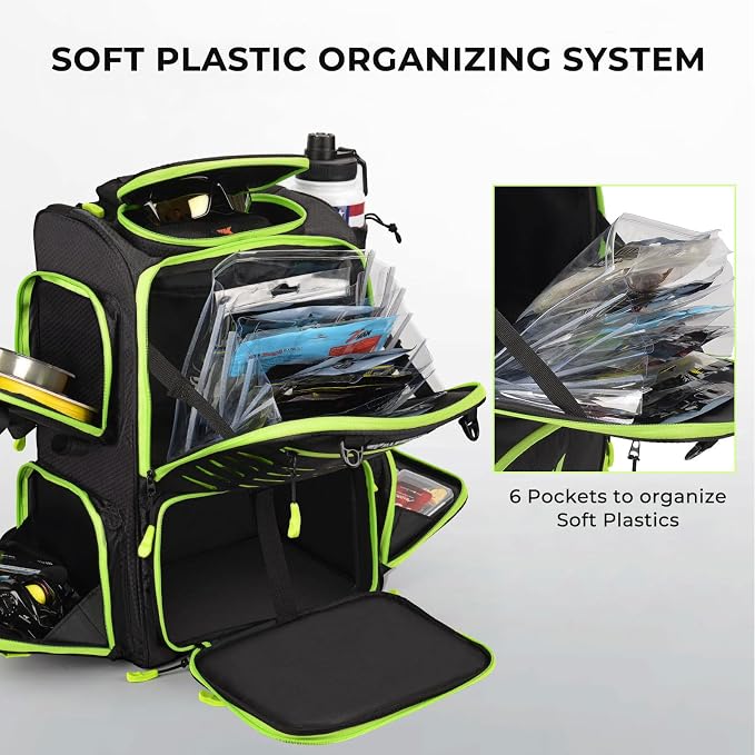 KastKing Bait Boss Fishing Tackle Backpack - Image 2