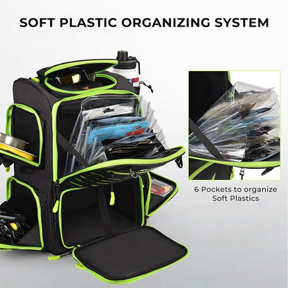 KastKing Bait Boss Fishing Tackle Backpack - Image 2
