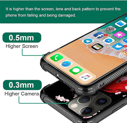 for iPhone 11 Pro Max Case, Sakura Japanese Samurai Pattern Graphic Design Girl - Image 5