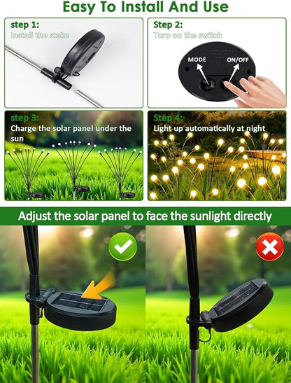 2026 Upgraded Solar Lights Outdoor, 12 Pack Solar Garden Lights - Image 7