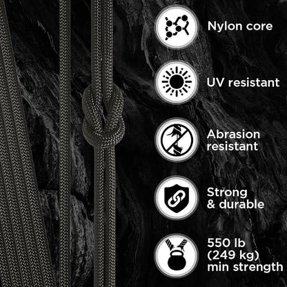 TECEUM 5/32" Paracord Rope 1000 – 1000ft / 200ft / 100ft / 50ft – Tactical - Image 3