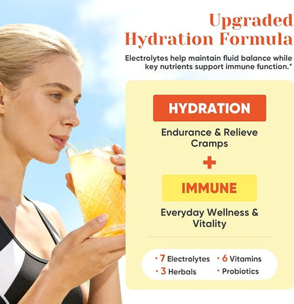 Venture Pal 2-in-1 Hydration + Immune Electrolytes Powder Packets - Image 2