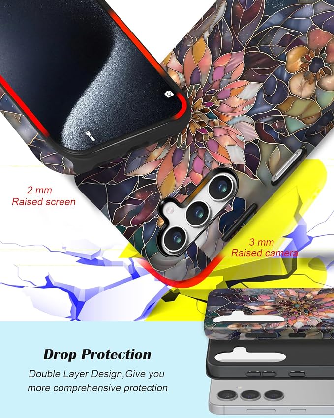 Compatible for Samsung Galaxy S26 Plus 5G Case, Dual Layer Heavy Duty 2 in 1 - Image 3
