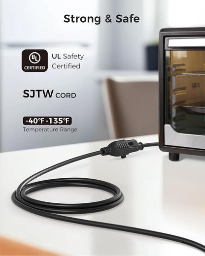 Cable Matters 16 AWG Heavy Duty 13A Power Extension Cord - 25ft - Image 2