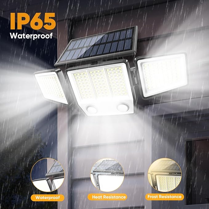 MDCMDCM Solar Motion Sensor Outdoor Lights Waterproof - Image 6