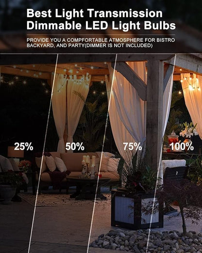 Lightdot 350FT Outdoor String Lights, LED Bistro String Lights - Image 8