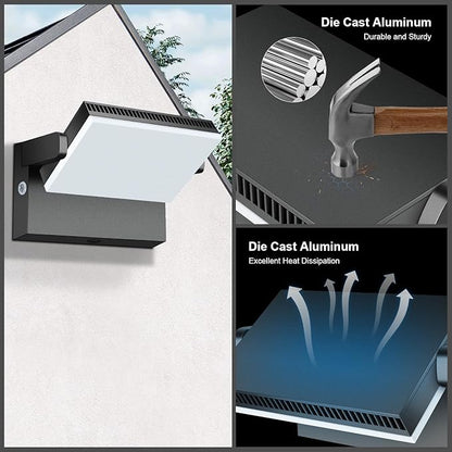 Modern Sleek Flood Lights Outdoor, 120W 5000K Dusk-to-Dawn Photocell - Image 6