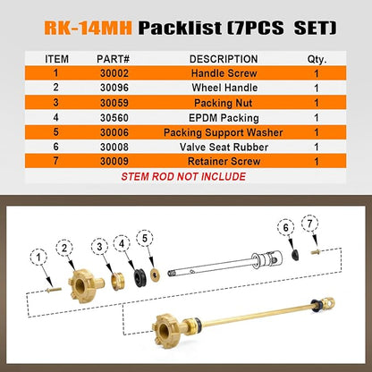 RK-14MH Outdoor Faucet Repair Kit - Image 5