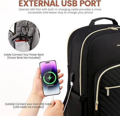 LOVEVOOK Laptop Backpack for Women 18.4 inch, Cute Womens Travel Backpack Purse - Image 6
