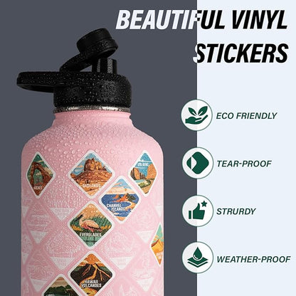 DYSANKY National Parks Water Bottle – 64 oz Insulated Stainless Steel Bottle - Image 4