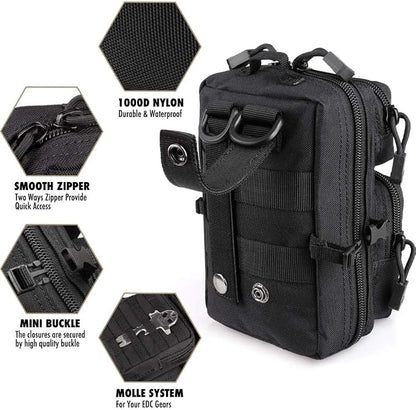 LIVANS Tactical Molle Utility Pouch, EDC Tool Pouch Tactical Phone Pouches Mini - Image 5
