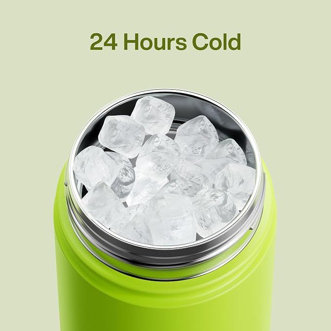 Kids Insulated Water Bottle - 12oz Stainless Steel Water Bottle with Dual Spouts - Image 4