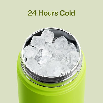 Kids Insulated Water Bottle - 12oz Stainless Steel Water Bottle with Dual Spouts - Image 4