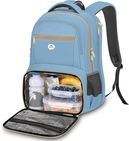 MATEIN Lunch Backpack for Women, 17 Inch Modern Insulated Work Backpack by MATEIN