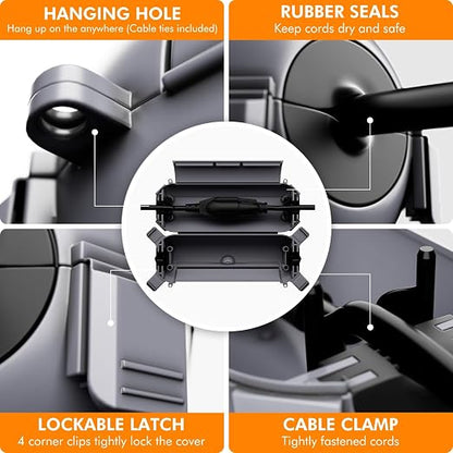 RESTMO 5-Piece Outdoor Waterproof Electrical Box Set – 12.5" x 8.5" x 5" Large - Image 4
