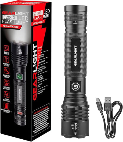 GearLight S2000 LED Rechargeable Flashlight High Lumens by GearLight