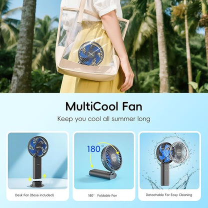 HandFan Upgraded 10, 000 mAh Quiet Handheld Fan - Image 6
