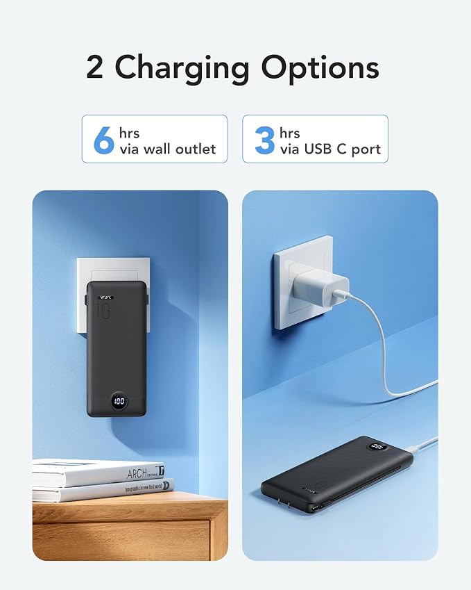 VRURC Portable Charger Power Bank - 10000mAh Fast Charging PD 20W - Image 4