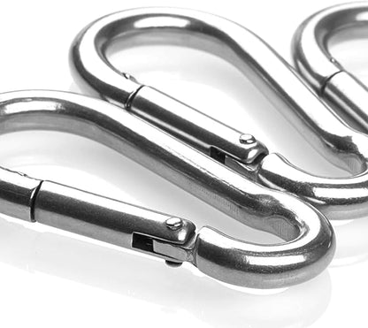 30 Pack 2 Inch Small Carabiner Clip Heavy Duty Spring Snap Hook M5 Stainless - Image 4
