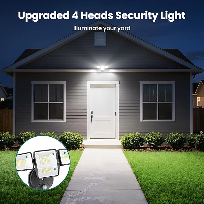 70W Dusk to Dawn Flood Lights Outdoor Lighting, 7000LM Dusk Till Dawn Floodlight - Image 5