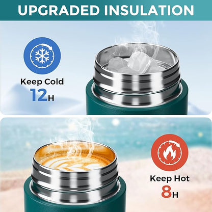 【Upgraded】Exllena Small Insulated Water Bottle 8 oz/250ml– Mini Insulated Water - Image 5