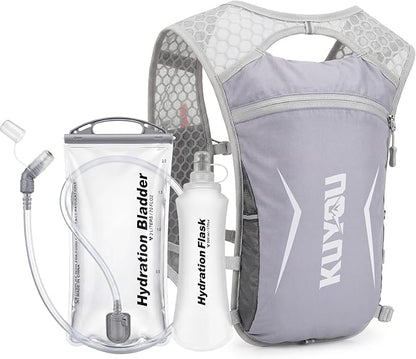 KUYOU Running Vest for Women & Men, Lightweight Hydration Backpack by KUYOU