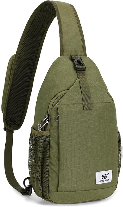 SKYSPER Sling Bag RFID Cross Body Bag Recycled Crossbody Backpack Travel Daypack by SKYSPER