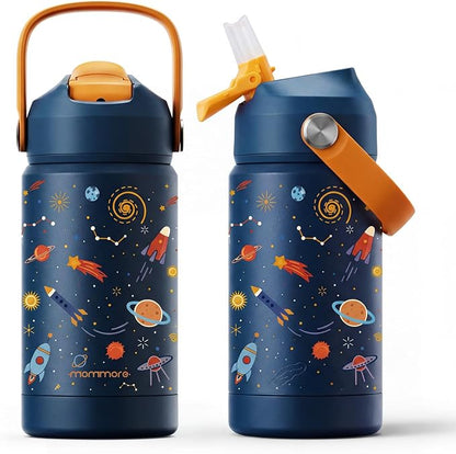Mommore Kids Water Bottle 12 oz, Insulated Stainless Steel Water Bottle by mommore